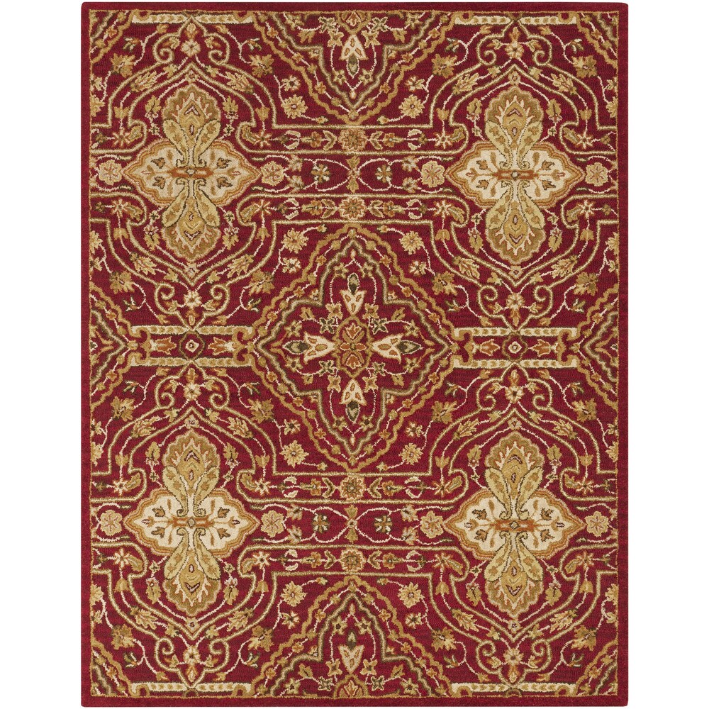 Hand-Tufted Leithen Traditional Wool Area Rug