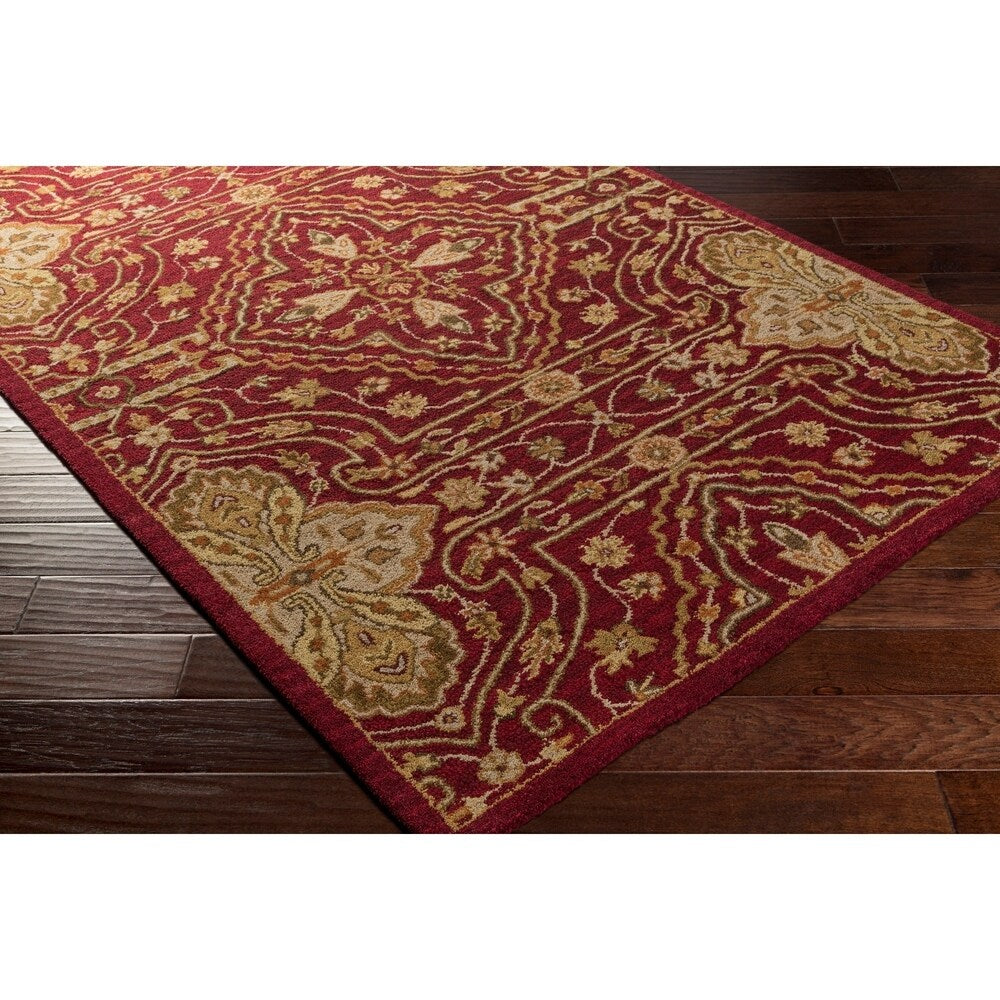 Hand-Tufted Leithen Traditional Wool Area Rug