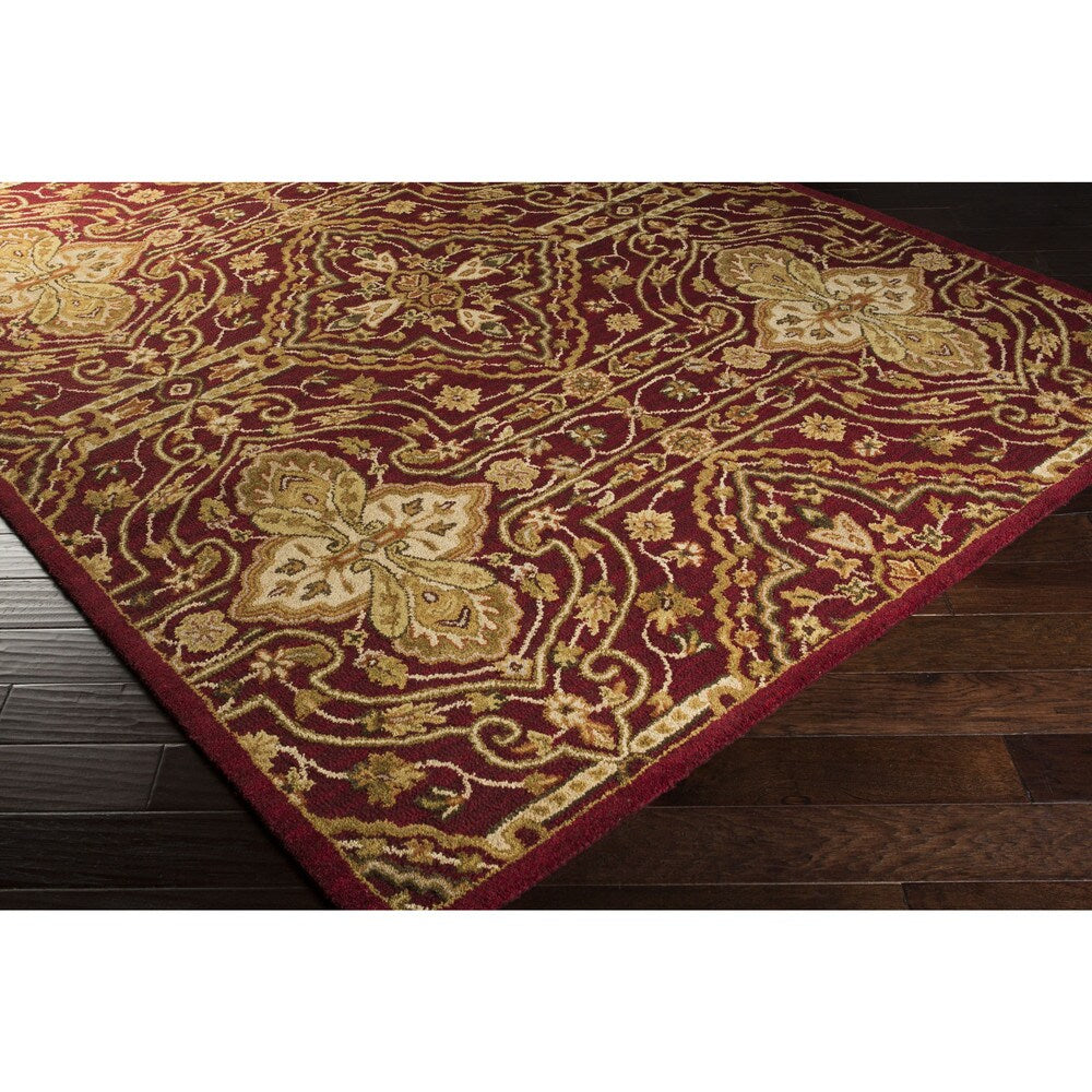 Hand-Tufted Leithen Traditional Wool Area Rug