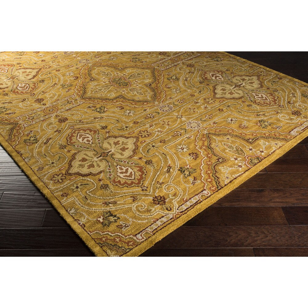 Hand-Tufted Leithen Traditional Wool Area Rug