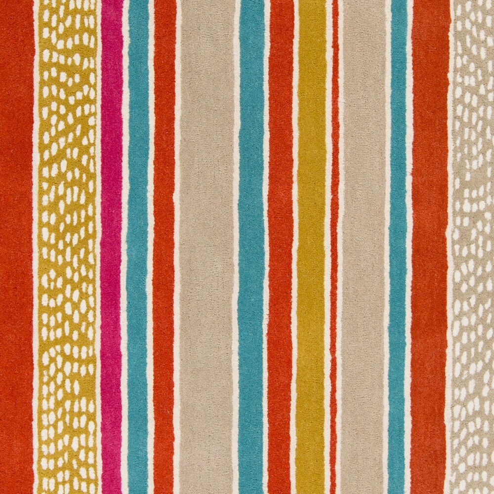 Hand-Tufted Nathan Stripe Wool Area Rug