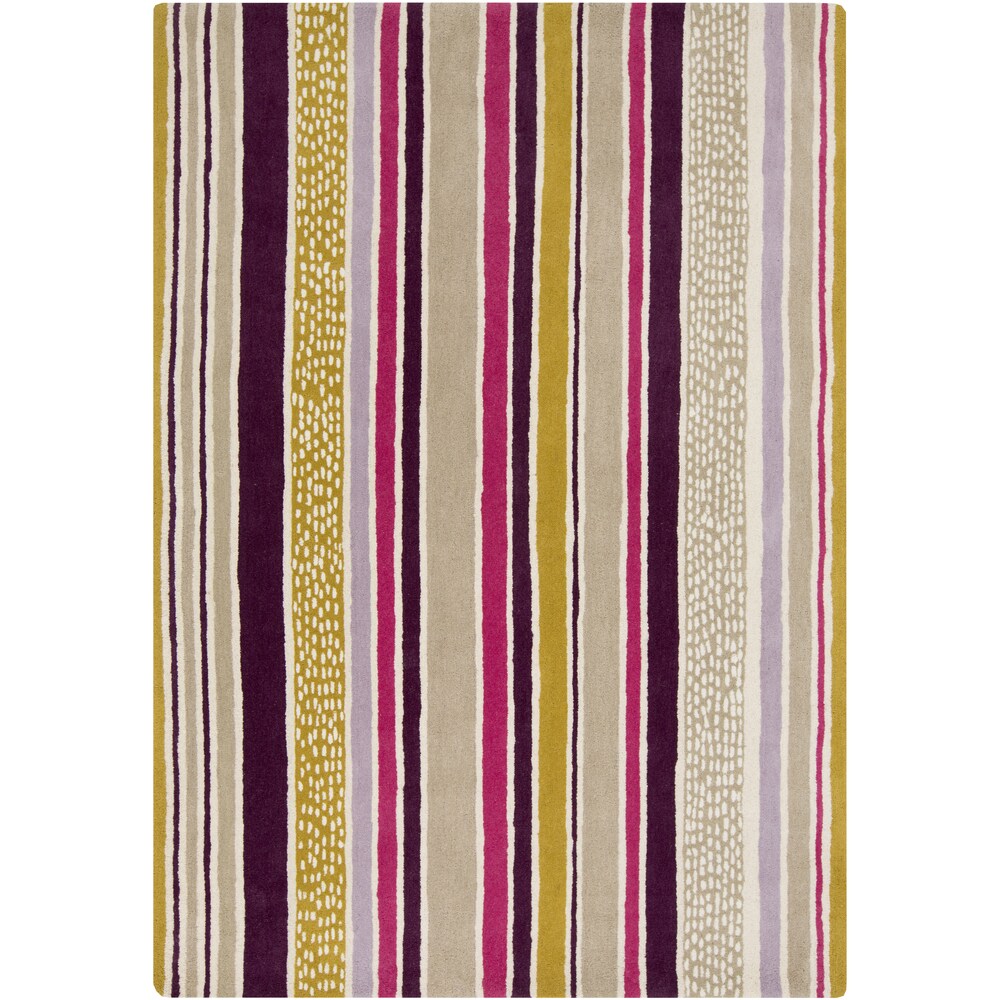 Hand-Tufted Nathan Stripe Wool Area Rug