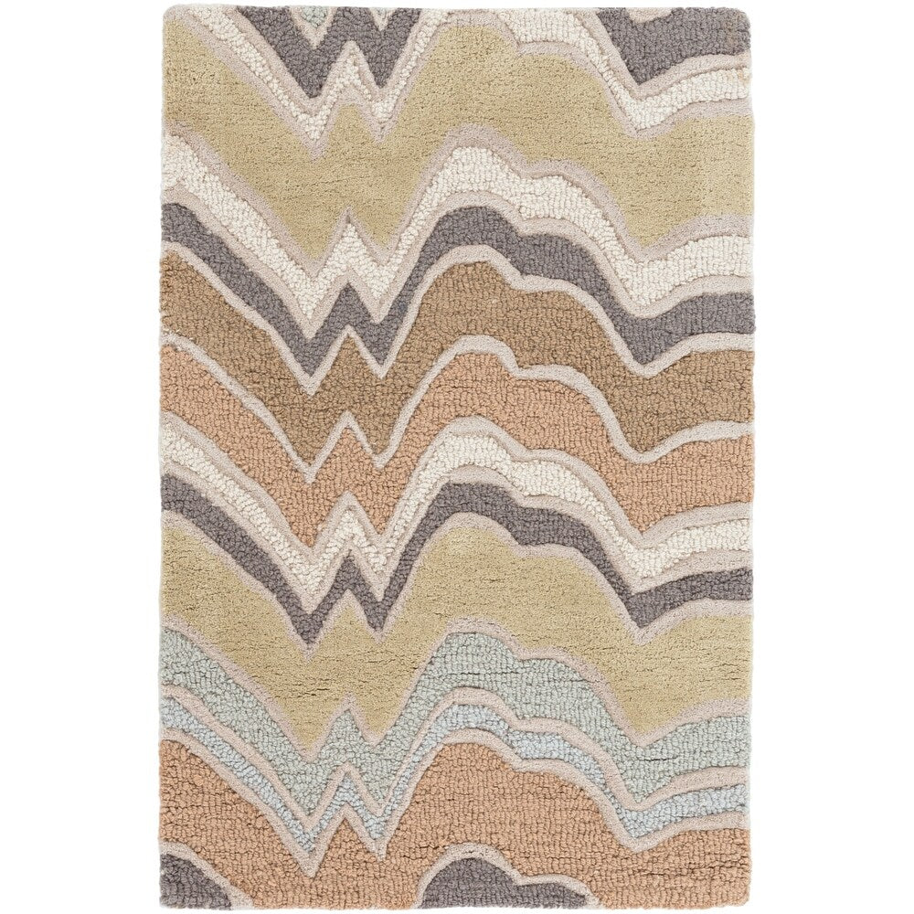 Hand-Tufted Peyton Stripe Pattern Area Rug - 3'3" x 5'3"