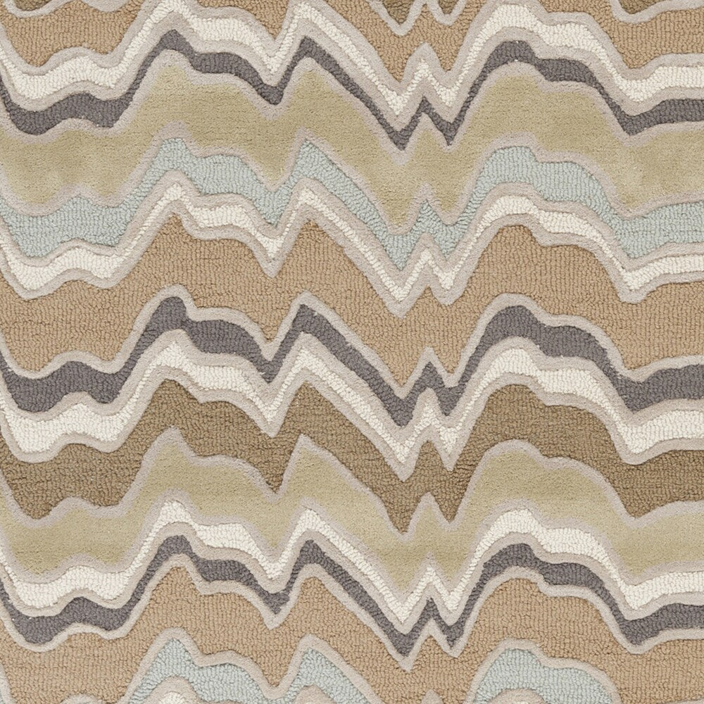 Hand-Tufted Peyton Stripe Pattern Area Rug - 3'3" x 5'3"