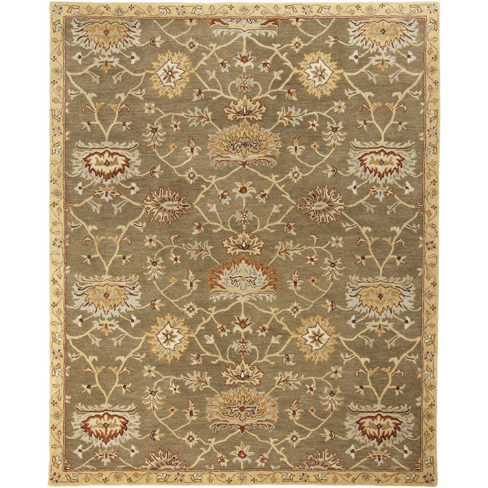 Hand-Tufted Rebecca Floral Wool Area Rug - 8' x 10'