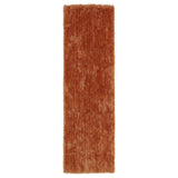 Hand-Tufted Silky Shag Orange Rug (2'3 x 8') - 2'3" x 8'
