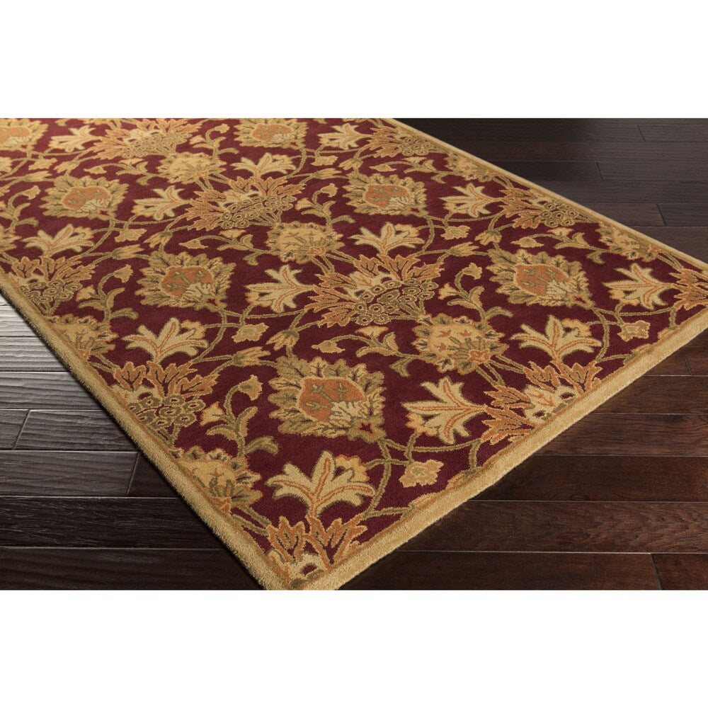 Hand-Tufted Totnes Floral Wool Area Rug - 10' x 14'