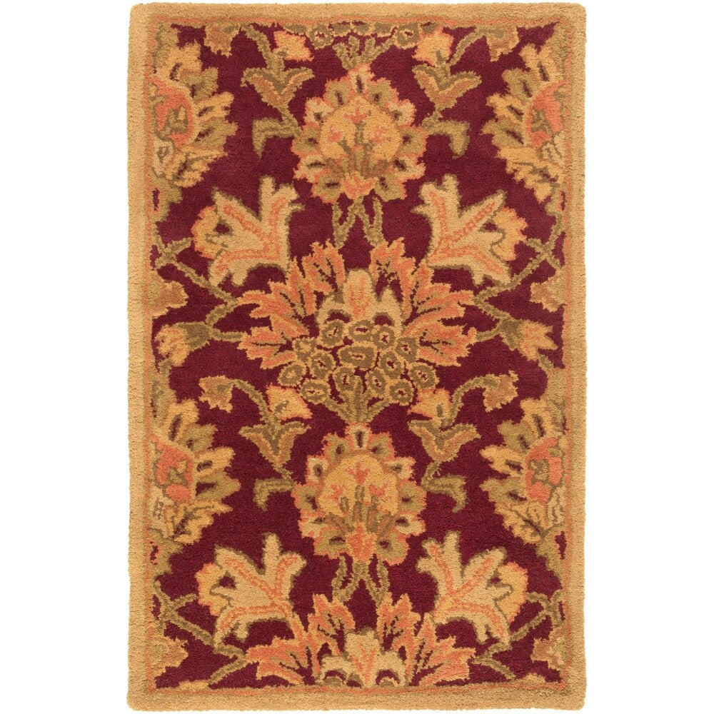 Hand-Tufted Totnes Floral Wool Area Rug - 10' x 14'