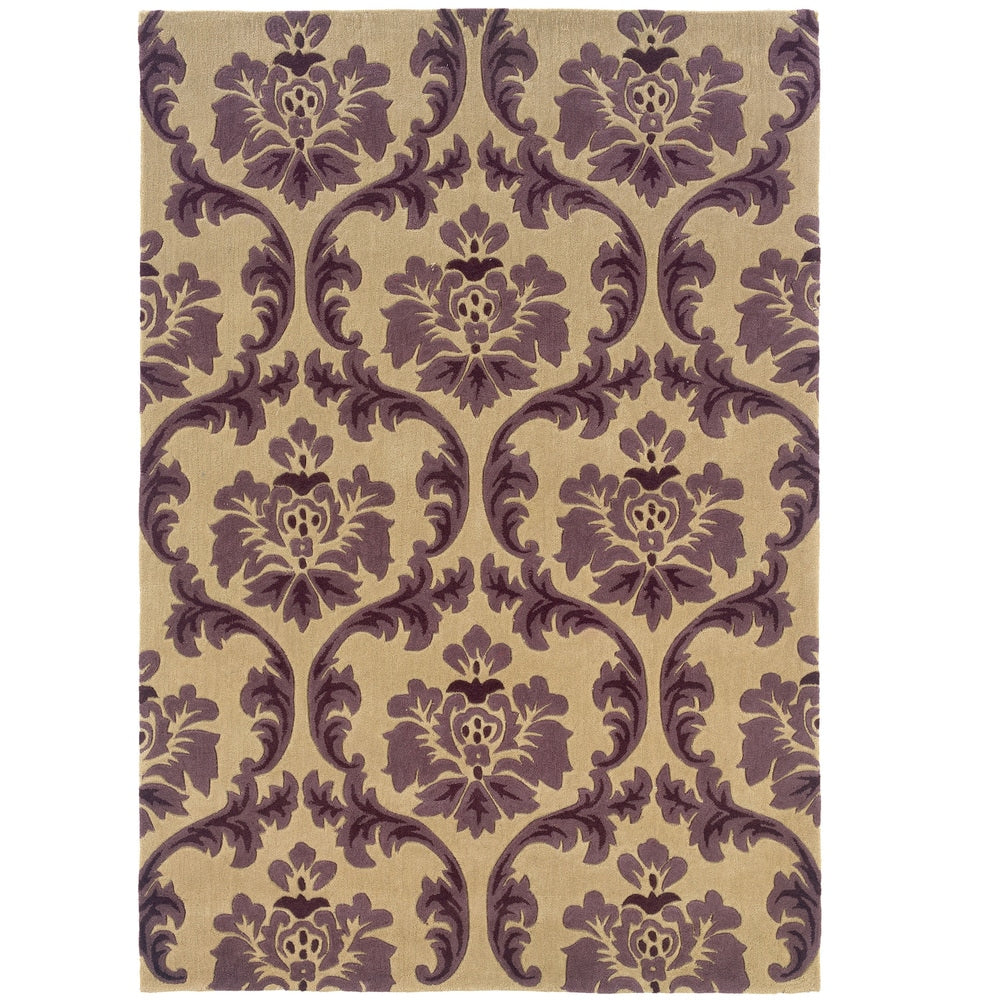 Hand Tufted Rich Damask Rug Collection