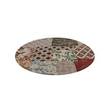 Hand Tufted Wool Round Floral Multicolor