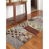 Hand Tufted Wool Round Floral Multicolor