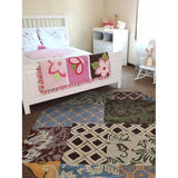 Hand Tufted Wool Round Floral Multicolor