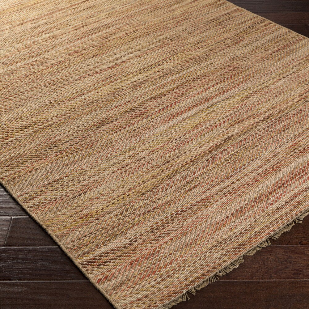 Hand-Woven Aileen Stripe Jute Area Rug
