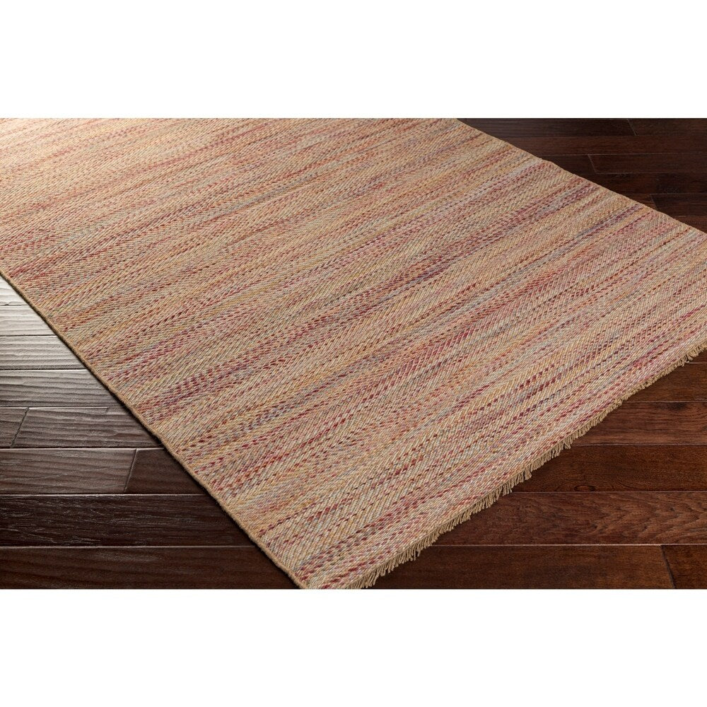 Hand-Woven Aileen Stripe Jute Area Rug