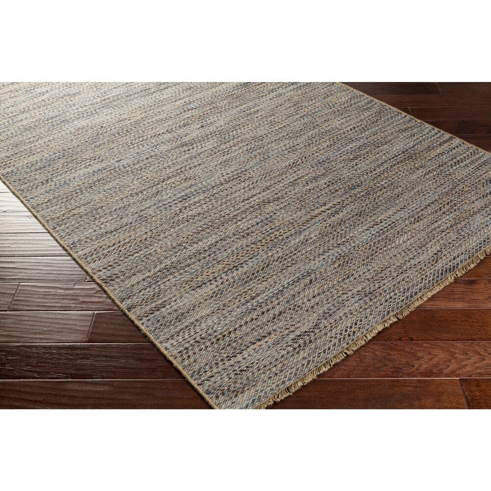 Hand-Woven Aileen Stripe Jute Area Rug