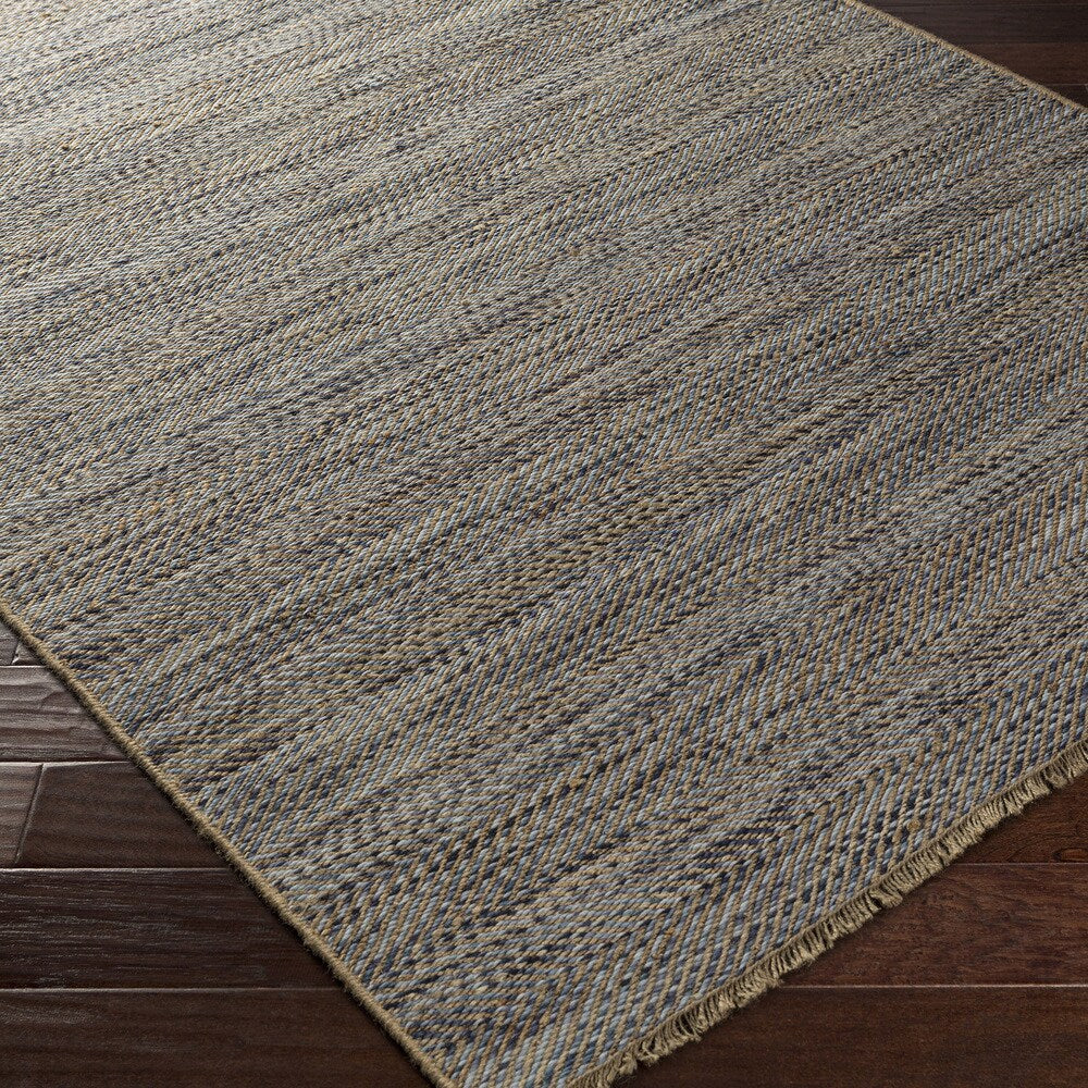 Hand-Woven Aileen Stripe Jute Area Rug