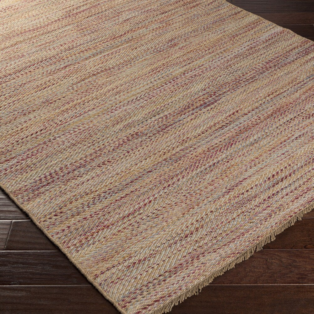 Hand-Woven Aileen Stripe Jute Area Rug
