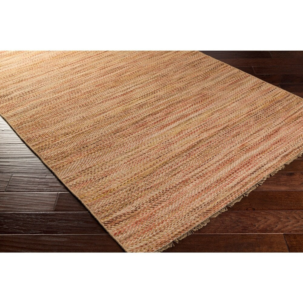 Hand-Woven Aileen Stripe Jute Area Rug