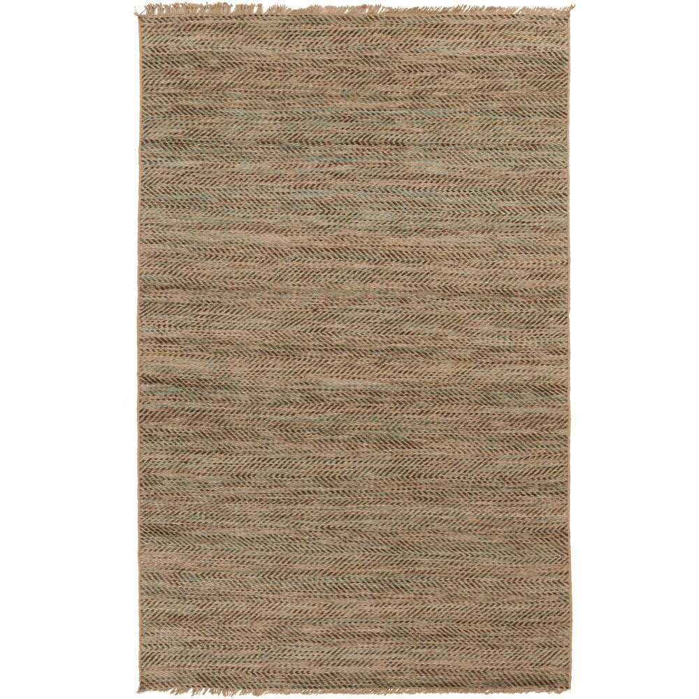 Hand-Woven Aileen Stripe Jute Area Rug