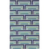 Hand-Woven Alexia Geometric Wool Area Rug