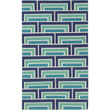 Hand-Woven Alexia Geometric Wool Area Rug