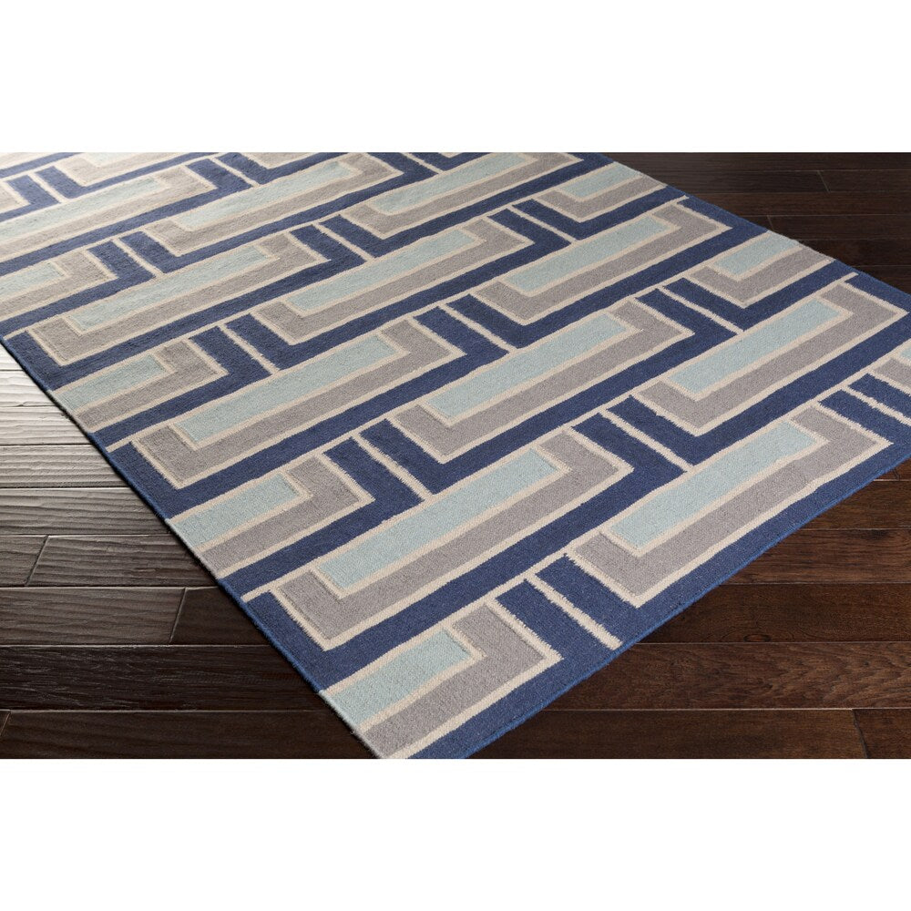 Hand-Woven Alexia Geometric Wool Area Rug