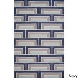 Hand-Woven Alexia Geometric Wool Area Rug