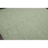 Hand Woven Tone on Tone Turquoise Wool Modern Oriental Rug - 7' 8'' x 10' 2''