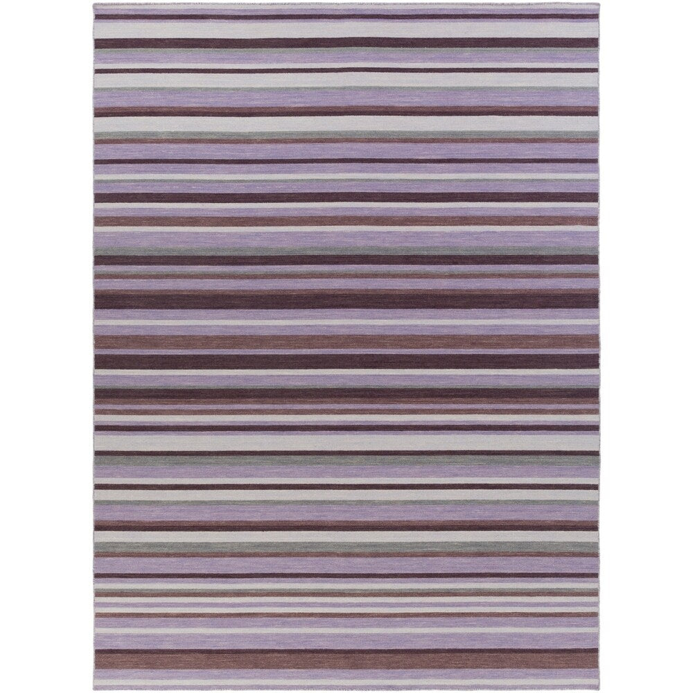 Hand-Woven Darryl Stripe Wool Area Rug