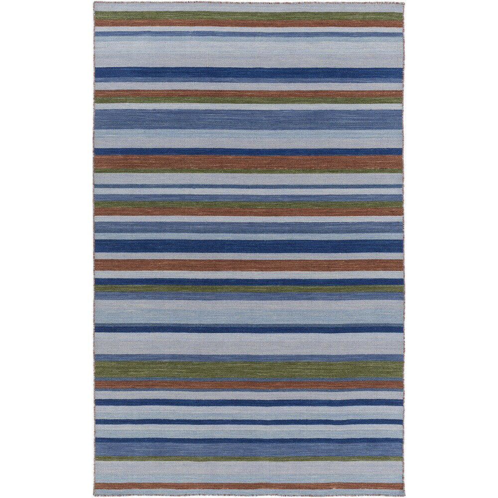 Hand-Woven Darryl Stripe Wool Area Rug