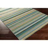 Hand-Woven Darryl Stripe Wool Area Rug