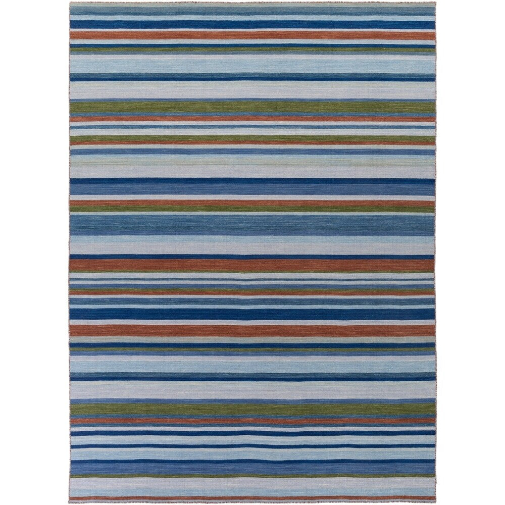 Hand-Woven Darryl Stripe Wool Area Rug