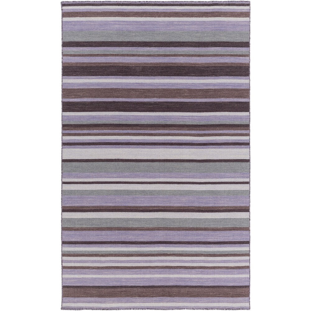 Hand-Woven Darryl Stripe Wool Area Rug