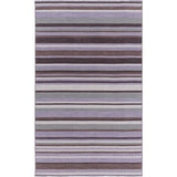 Hand-Woven Darryl Stripe Wool Area Rug