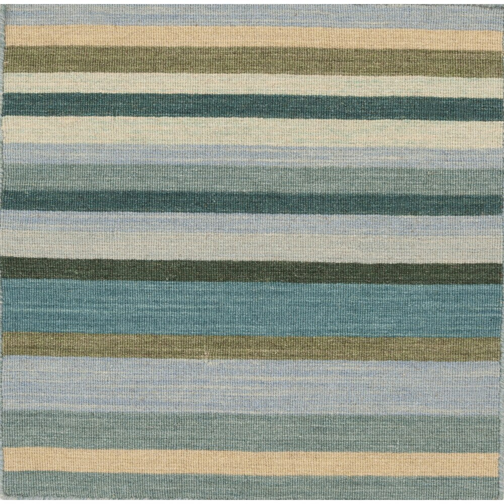 Hand-Woven Darryl Stripe Wool Area Rug