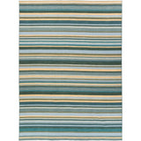 Hand-Woven Darryl Stripe Wool Area Rug