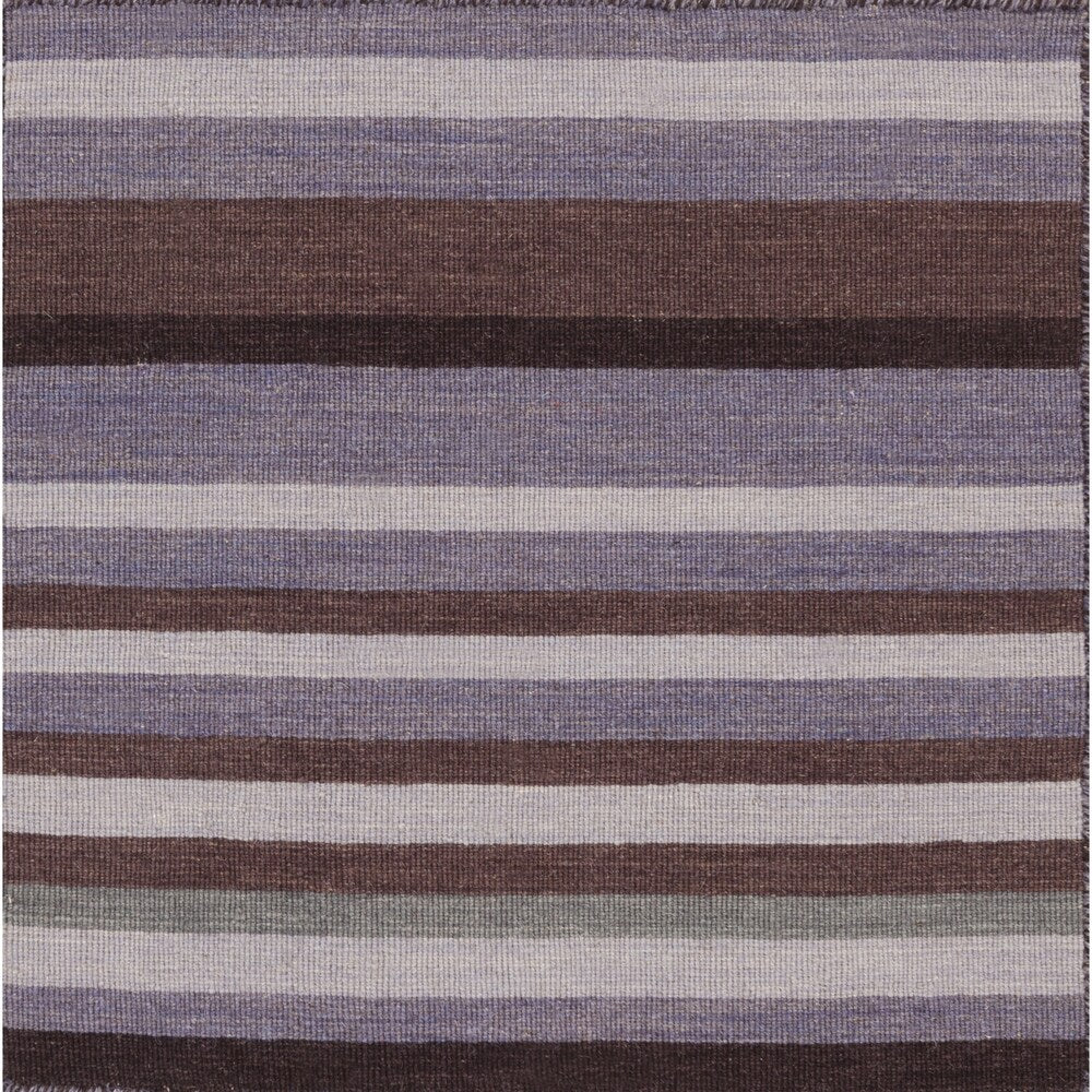 Hand-Woven Darryl Stripe Wool Area Rug