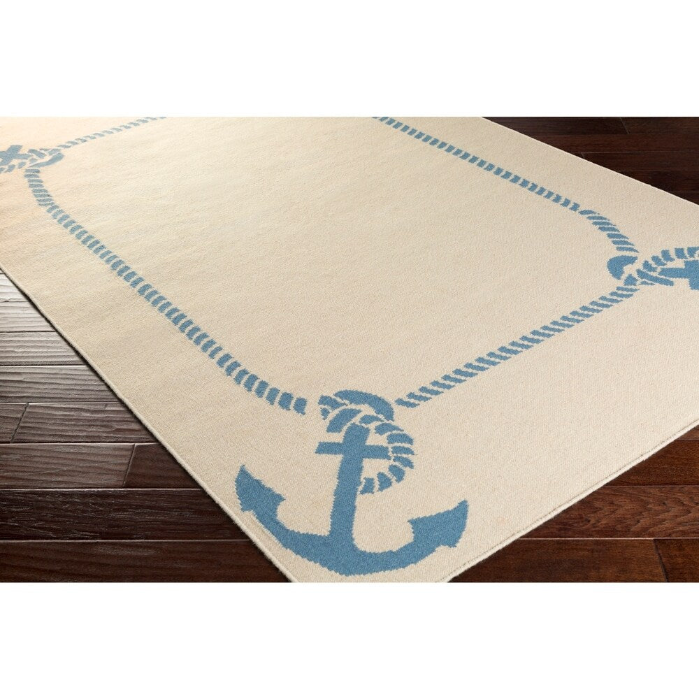 Hand-Woven Estelle Coastal Wool Area Rug