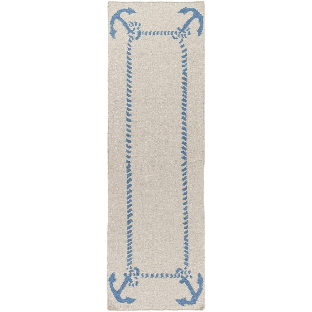 Hand-Woven Estelle Coastal Wool Area Rug