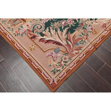 Hand Woven French Aubusson Wool Needlepoint Area Rug (6'x9') - 6'5" x 9'8"