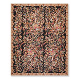 Hand Woven French Aubusson Wool Needlepoint Area Rug (8'x10') - 8' x 10'