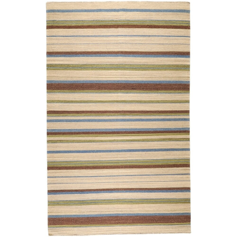 Hand Woven Frontier Wool Area Rug - 5' x 8'
