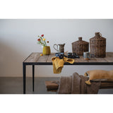 Hand-Woven Jute and Glass Votive Candle Holder