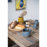 Hand-Woven Jute and Glass Votive Candle Holder