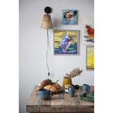 Hand-Woven Jute and Glass Votive Candle Holder