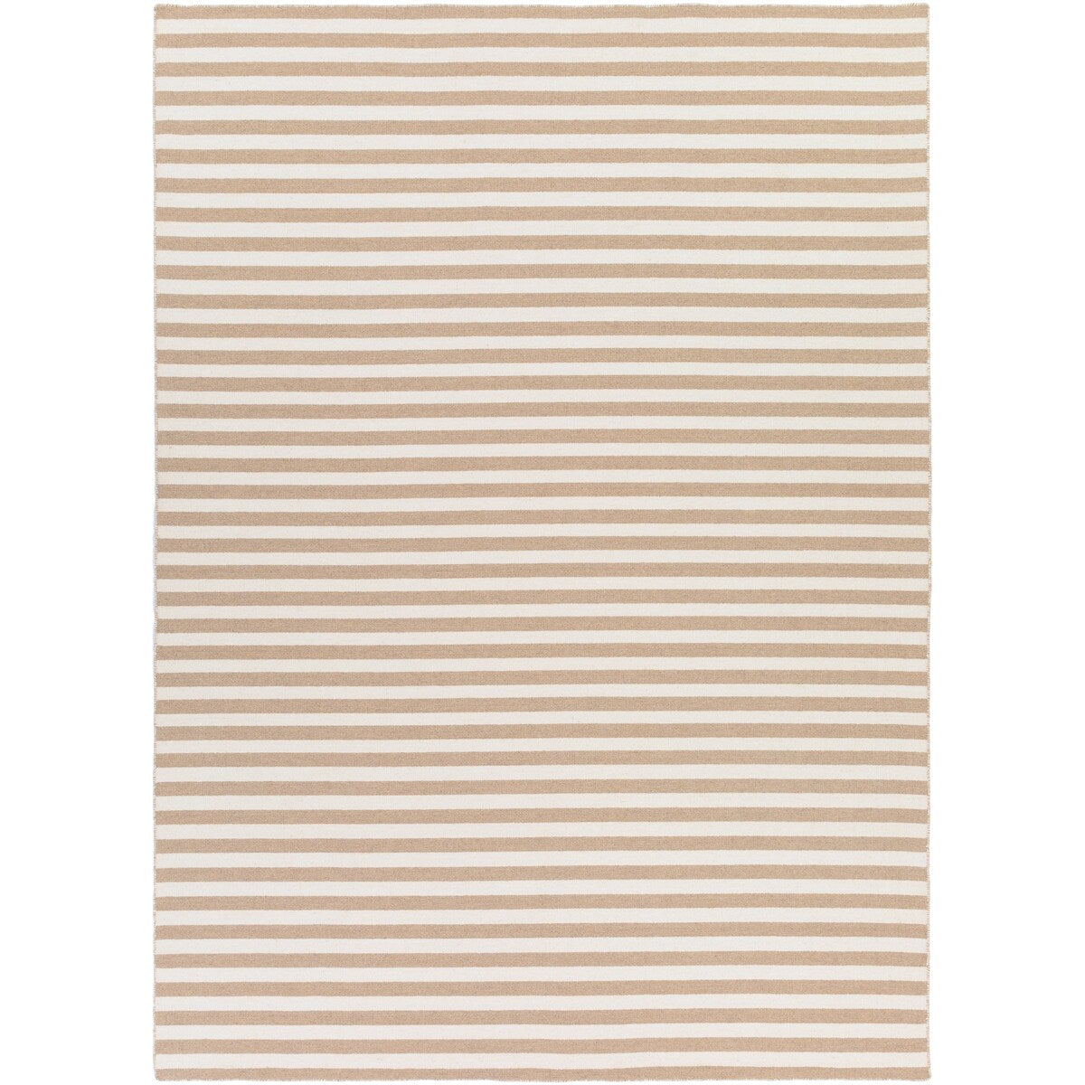 Hand-Woven Leyburn Stripe Indoor Wool Area Rug