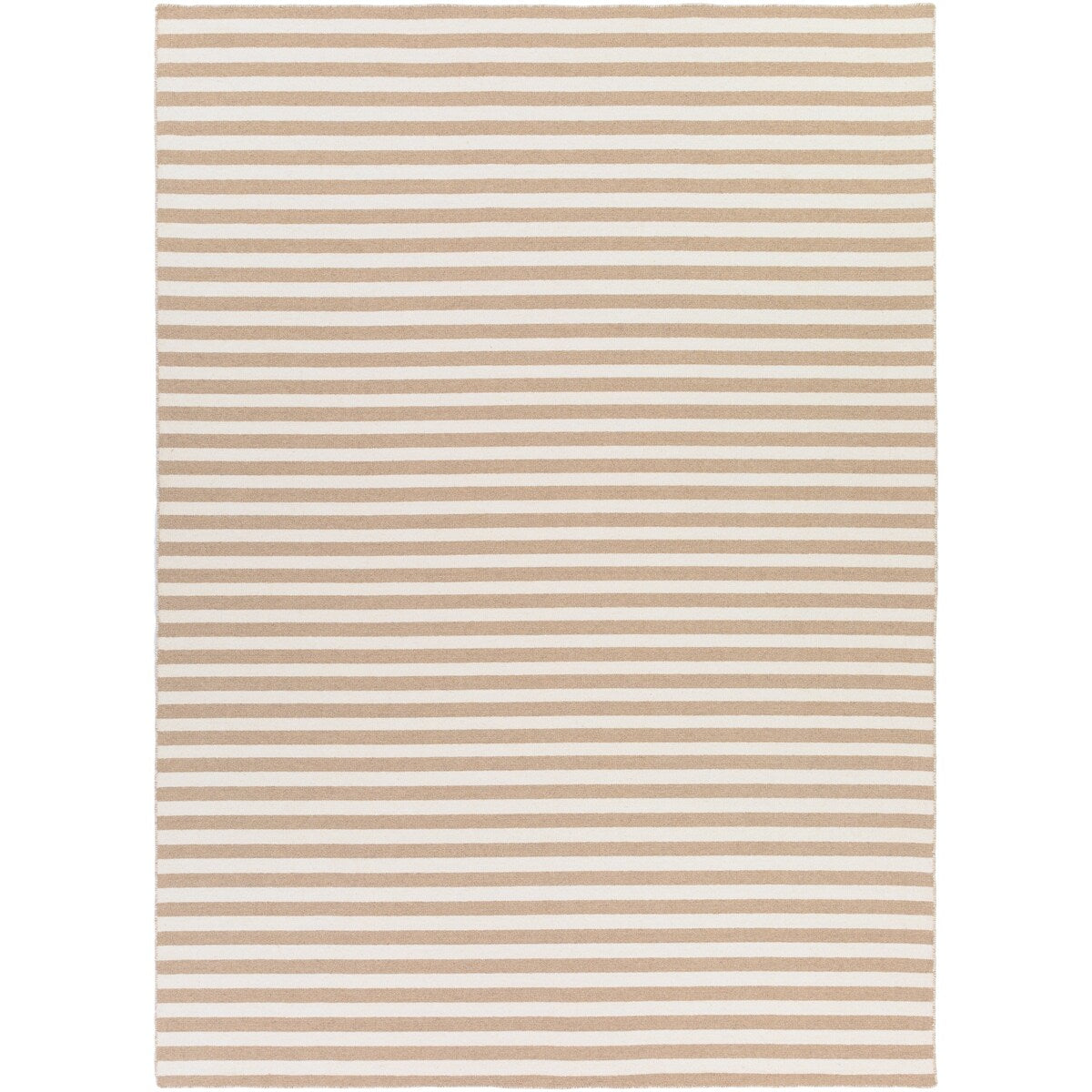 Hand-Woven Leyburn Stripe Indoor Wool Area Rug