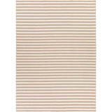 Hand-Woven Leyburn Stripe Indoor Wool Area Rug