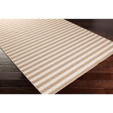 Hand-Woven Leyburn Stripe Indoor Wool Area Rug