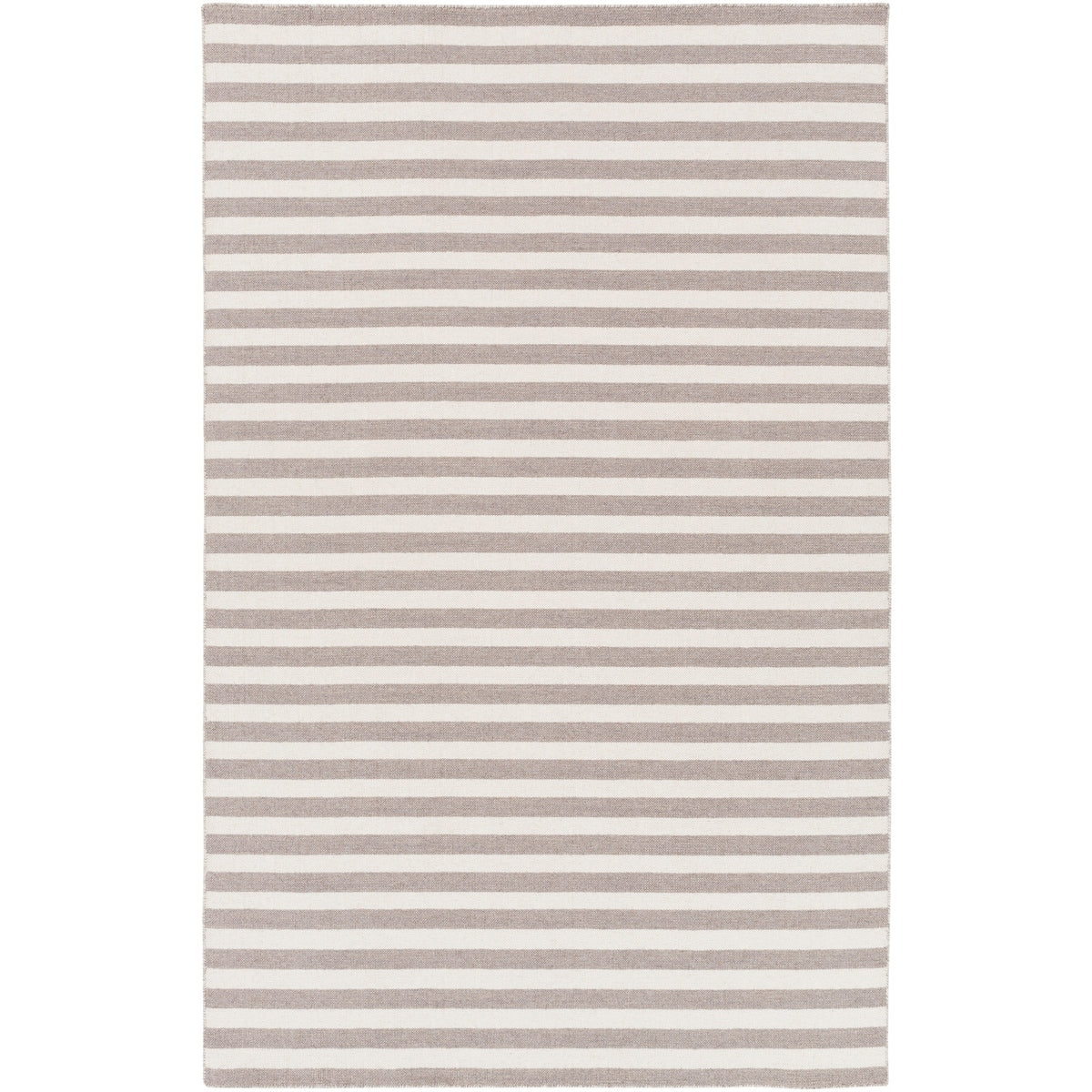 Hand-Woven Leyburn Stripe Indoor Wool Area Rug